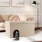 Costway Cat Litter Box Enclosure Hidden Furniture Cat Washroom Shoe Storage Bench Beige/Grey